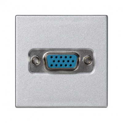 Simon SConnect Плата с разъёмом VGA "мама" (15 конт.), винты, 45х45мм, алюминий, K100B-8