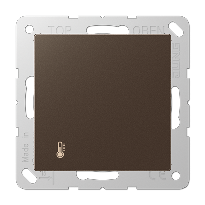 KNX-регулятор с ручкой для установки температуры; мокка, A2178ORTSMO