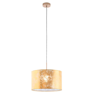 97643 Подвес VISERBELLA, 1х60W (E27), ?380, H1100, сталь, шампань / текстиль, золотой