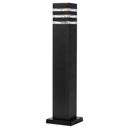 Arte Lamp HADAR, Уличный светильник, цвет арматуры - черный, цвет плафона/декора - прозрачный, 1x20W E27, A4421PA-1BK