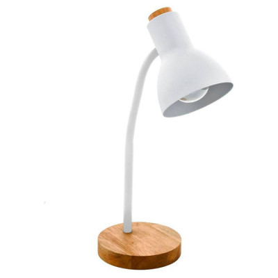 98832 Настольная лампа VERADAL, 1Х40W, E27, B125, H420, основание: ?160, сталь/пластик/дерево, белый
