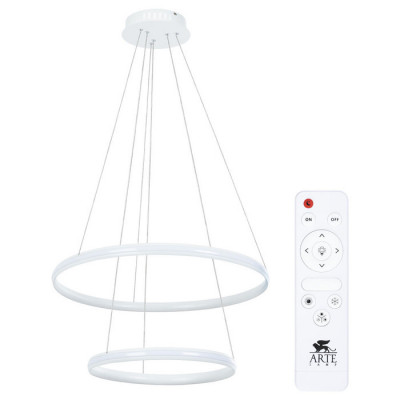 Arte Lamp MERIDIANA, Светильник подвесной, цвет арматуры - белый, цвет плафона/декора - белый, 1x70W LED, A2198SP-2WH