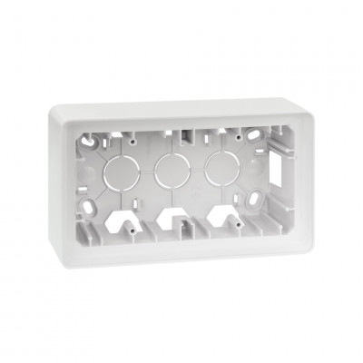 Simon Коробка наружной установки на  2 поста,  белый , 82 Detail, 8200760-030