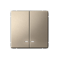 GAL000553 - ARTGALLERY 2-клавишный ВЫКЛЮЧАТЕЛЬ с подсветкой, сх.5а, 10АХ, механизм, ШАМПАНЬ, Systeme Electric GAL000553 - ARTGALLERY 2-клавишный ВЫКЛЮЧАТЕЛЬ с подсветкой, сх.5а, 10АХ, механизм, ШАМПАНЬ, Systeme Electric