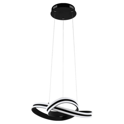 99249 Светод. подвес CORREDERA, 2х18W(LED), ?500, H1200, сталь, черный/пластик, белый