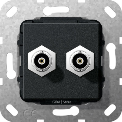 563010 Gira Разъем BNC 2 местн.