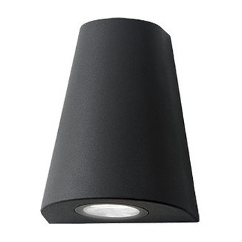 Светильник садово-парковый Gauss Sigma настенный архитектурный, 2*GU10, 125*88*156мм, 170-240V / 50Hz, 2*Max.35W, IP54 (1/30), GD164