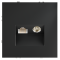 Розетка телевизионная встраиваемая VOLTUM S70 TV+RJ45 кат. 6, (графит), VLS060707
