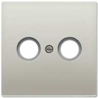 Крышка для TV-FM-розеток, фиксация винтом; металл; нержавеющая сталь; Edelstahl, ES2990TV