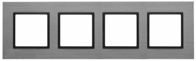 ЭРА 14-5204-42 Elegance Титан/антрацит Металл Рамка 4-ая