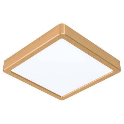 900183 Светодиод настенно-потолочн свет-к FUEVA 5, 17W(LED), 210x210, 2000lm, 3000K, сталь, латунь б