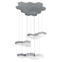 Lightstar 750224 (MD13003032-12А) Люстра подвесная FAVO LED-60W 2880LM Silver 4000K (в комплекте)