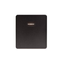 Выключатель ROUND 1 кл с подсветкой 10А с/у титан KRANZ, KR-78-0713-2