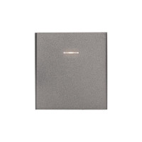 Выключатель STRONG 1 кл проходной (переключатель) с подсветкой 10А с/у графит KRANZ, KR-78-0716-6