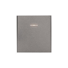 Выключатель STRONG 1 кл проходной (переключатель) с подсветкой 10А с/у графит KRANZ, KR-78-0716-6