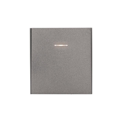 Выключатель STRONG 1 кл проходной (переключатель) с подсветкой 10А с/у графит KRANZ, KR-78-0716-6