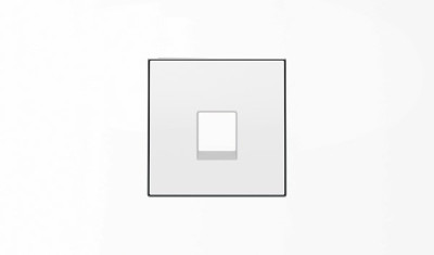 ABB SKY Альпийский белый Накладка для телекоммуникационных розеток типа 8117... и/или 8118…