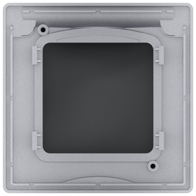 Legrand Рамка с защитной крышкой IP44 - Legrand Inspiria - алюминий, 673922