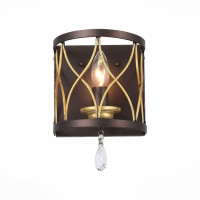 ST LUCE SL789.421.01 Бра ST-Luce Темный кофе, Золото/Темный кофе, Золото, Прозрачный E14 1*60W