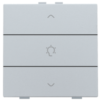Niko Home Control Серебро Кнопка  управления диммера, 121-51043