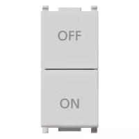 Vimar Кнопка NO+NC на 2P 10А включение/выключение, серебро, 14058.SL