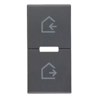 Vimar Две клавиши 1 модуль, символы сценария, серые, 20755.6 Vimar Две клавиши 1 модуль, символы сценария, серые, 20755.6