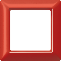Рамка 1-кратная для вертикальной и горизонтальной установки; красная, AS581GLRT Рамка 1-кратная для вертикальной и горизонтальной установки; красная, AS581GLRT