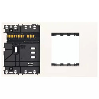 Vimar Суппорт XT на 4 модуля смешанный с накладкой белый, 32614.B