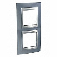 MGU66.004V.097 - UNICA TOP РАМКА 2-постовая, вертикальная, АЛЮМИНИЙ/ГРЭЙ