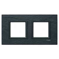 MGU68.004.7Z1 - UNICA CLASS РАМКА 2-постовая, ИБЕРИЙСКИЙ СЛАНЕЦ