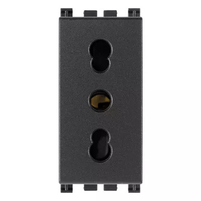 Vimar Розетка BPRESA 2P+T 16A P17/11, серая, 19203