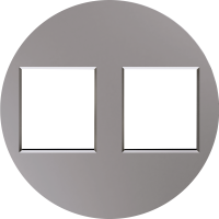 Donel D16 шампань накладка 2-я для розеток RJ45,TV,SAT, DO86951