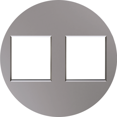 Donel D16 шампань накладка 2-я для розеток RJ45,TV,SAT, DO86951