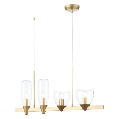 ST LUCE SL1119.203.04 Светильник подвесной ST-Luce Золотистый/Прозрачный E14 4*40W
