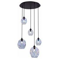 ST LUCE SL1188.403.05 Люстра подвесная ST-Luce Черный/Радужный E14/E27 3+2*40W