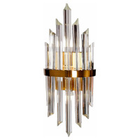 ST LUCE SL1178.221.02 Бра ST-Luce Золотистый/Золотистый, Прозрачный E14 2*40W