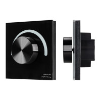 Панель SMART-P99-DIM-G-IN Black (230V, 1.5A, 0/1-10V, Rotary, 2.4G) (Arlight, Стекло), 028433