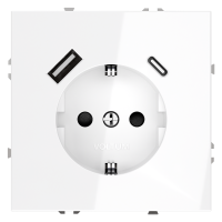 Белый глянцевый